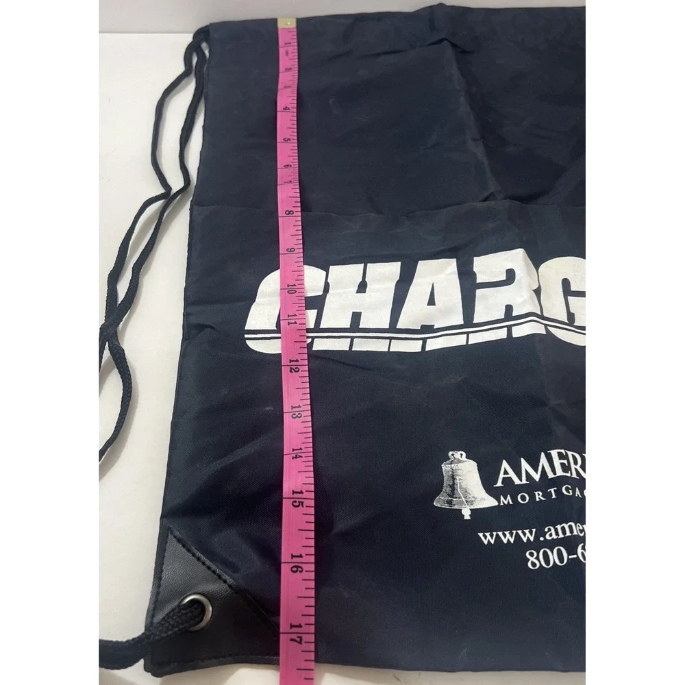 San Diego Chargers Draw String Bag With Zipper Pocket ‎ Lot Of 2 15x17 Inches